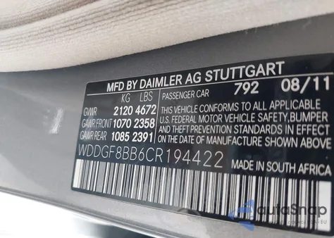 2012 Mercedes-Benz C 300 Sport 4Matic from USA, damaged, VIN WDDGF8BB6CR194422